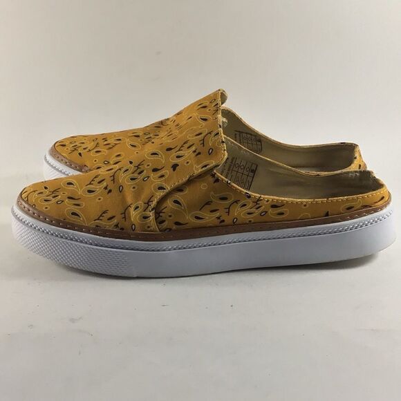 MKS womens maker shoes clogs slip on mules orange size EU 40 US 10 - Picture 2 of 8